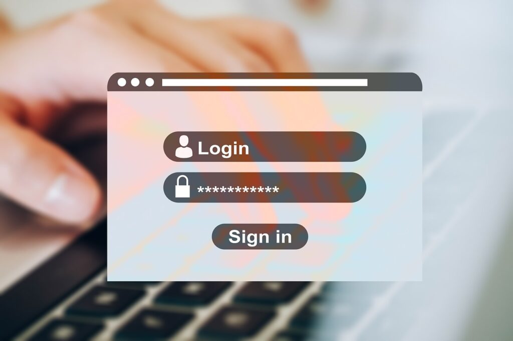 web site login